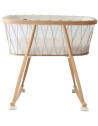 Berceau en bois KUMI "Desert" (Matelas Coco Organic) + Roues