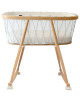 Berceau en bois KUMI "Lichen" (Matelas Mousse) + Roues