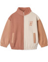 Sweat enfant zippé en coton bio Cassius 'Tuscany Rose Mix'