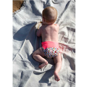 Maillot de bain couche bébé fille anti-UV "Macarena Leopard" Hamac