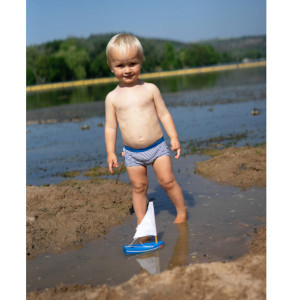 Short Boxer de bain couche lavable enfilable "Moussaillon" Hamac