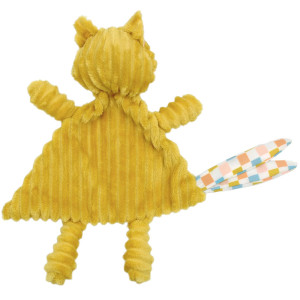 Doudou plat en velours "Cyranos le Renard"