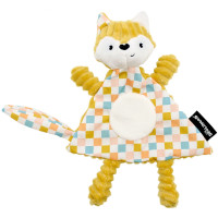 Doudou plat en velours "Cyranos le Renard"