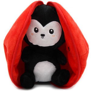Peluche Flipetz réversible "Comet la Coccinelle & Tomate" Déglingos