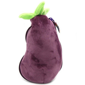 Peluche réversible Flipetz "Velvet l'Elephant & Aubergine" Déglingos