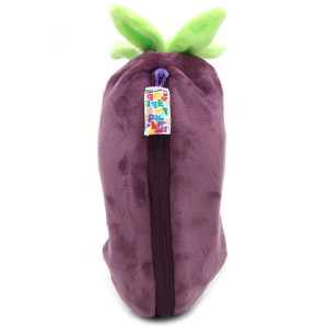 Peluche réversible Flipetz "Velvet l'Elephant & Aubergine" Déglingos
