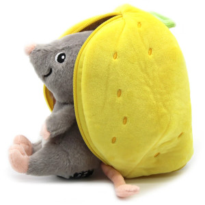Peluche réversible Flipetz "Rocket la Souris & Citron" Déglingos