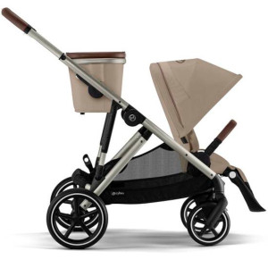  Poussette Gazelle S châssis taupe "Almond Beige" Cybex