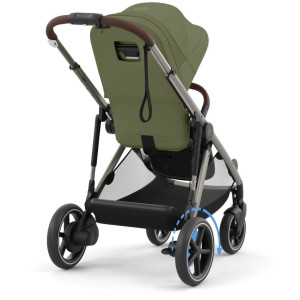  Poussette eGazelle S châssis taupe "Moss Green" Cybex