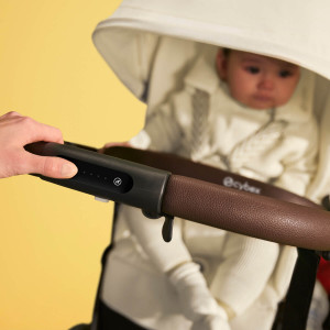  Poussette eGazelle S châssis taupe "Chocolate Brown" Cybex