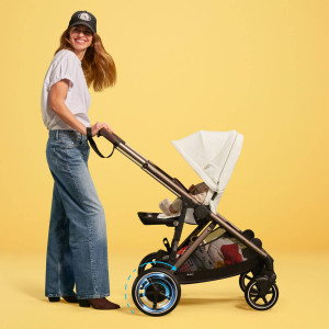  Poussette eGazelle S châssis taupe "Chocolate Brown" Cybex