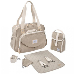 Sac à langer Genève II Eco "Gazelle Chiné" Beaba