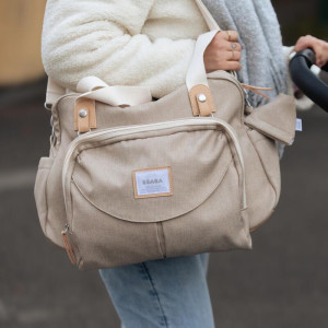 Sac à langer Genève II Eco "Gazelle Chiné" Beaba