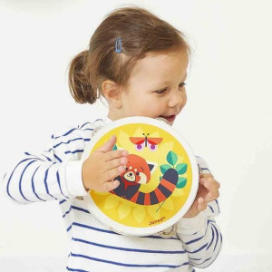 Tambourin enfant en bois "Gioia - Panda Rouge" (2 ans et +) Janod
