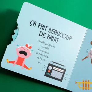 Livre en carton "Ca fait du bruit ou c'est silencieux ?" (2 ans et +) d'Ingela P. Arrhenius Marcel & Joachim