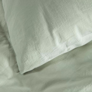 Taie d'oreiller en Satin de Coton Bio "Tilleul" (60x60) Kadolis