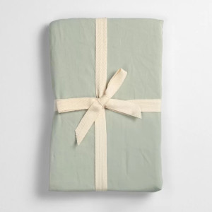 Taie d'oreiller en Satin de Coton Bio "Tilleul" (60x60) Kadolis
