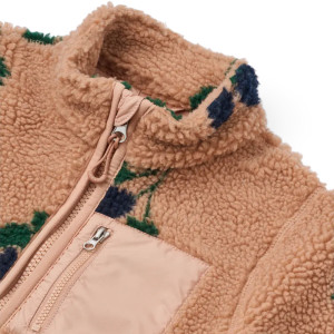 Veste polaire fille PET recyclé Nolan Pile "Berry/Pale Tuscany" Liewood