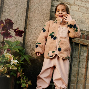 Veste polaire fille PET recyclé Nolan Pile "Berry/Pale Tuscany" Liewood