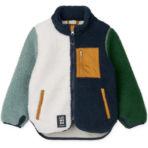 Veste polaire en PET recyclé Nolan Pile "Peppermint Multi Mix"