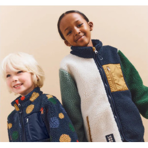 Veste polaire en PET recyclé Nolan Pile "Peppermint Multi Mix"