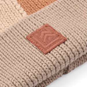 Bonnet en tricot coton bio Ezra Beanie "Tuscany Rose Mix" Liewood