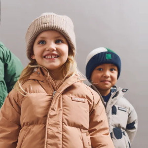 Bonnet en tricot coton bio Ezra Beanie "Classic Navy Mix" Liewood