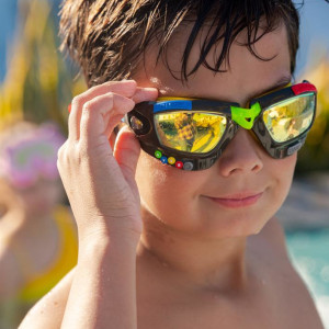 Lunettes de natation garçon anti-UV (6-12 ans) "Gamer" Bling 2o