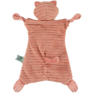 Doudou bébé fille en coton bio "Mrs Chat" Trixie