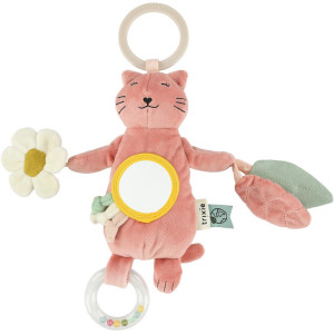 Jouet d’activités à suspendre en coton bio "Mrs Chat" Trixie
