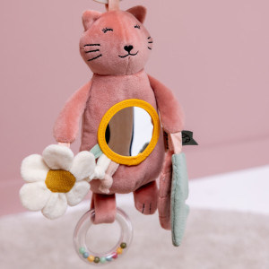 Jouet d’activités à suspendre en coton bio "Mrs Chat" Trixie