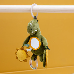 Jouet d’activités à suspendre en coton bio "Mr Dino"Trixie