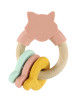 Anneau d'activités en bois et silicone "Mrs Chat"