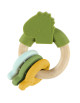 Anneau d'activités en bois et silicone "Mr Dino"