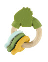 Anneau d'activités en bois et silicone "Mr Dino"