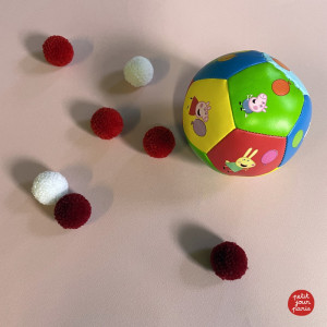 Balle bébé souple "Peppa Pig" (1 an et +) Maison Petit Jour