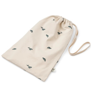 Pyjama bébé sans pieds en coton bio Birk "Mini Whale" Liewood