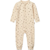 Pyjama bébé sans pieds en coton bio Birk "Pêches Mini"