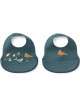 Bavoirs à poche en silicone Ember "Arctic Sea" (6-36 mois) (x2)