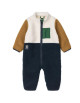Combinaison bébé en polaire Nolano "Classic Navy Mix"