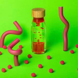 Bouteille sensorielle bébé Move "Spiral Rose" Petit Boum