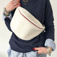 Sac banane à langer en tissu bouclette "Dona" Mellipou