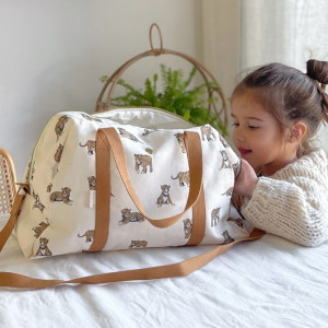 Sac à langer en coton Joseph "Tigre Marron" Milinane