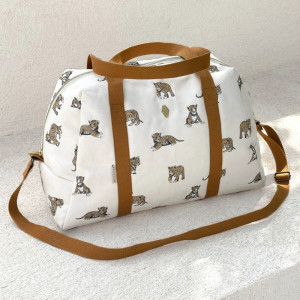 Sac à langer en coton Joseph "Tigre Marron" Milinane