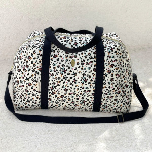 Sac à langer en coton Joseph "Leopard" Milinane