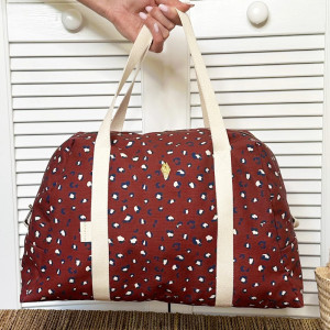 Sac à langer en coton Joseph "Graou Brique" Milinane