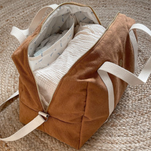 Sac à langer en coton Joseph "Camel" Milinane