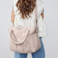 Sac à langer Comme un bonbon en gaze de coton "Grège"
