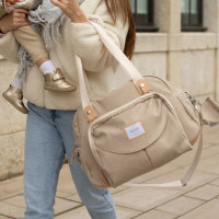 Sac à langer Genève II Eco "Gazelle Chiné"