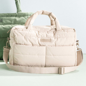 Sac à langer Matelassé en PET recyclé "Beige" Done by Deer
